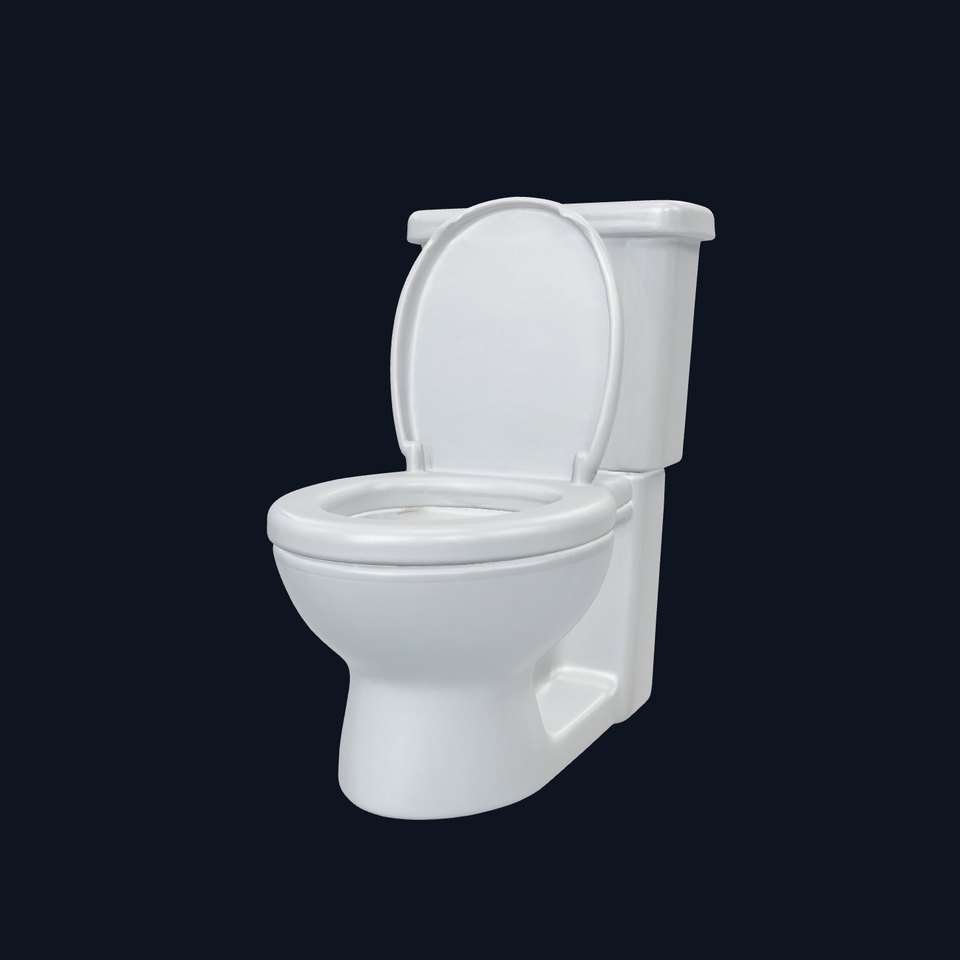 Miniature Toilet with Playful Details